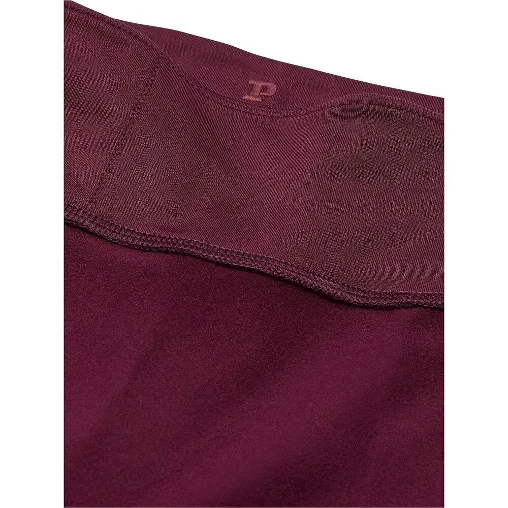 Victoria’s Secret PINK Burgundy Flare LEG Mid Rise Yoga Pant Leggings-SMALL - Picture 6 of 15
